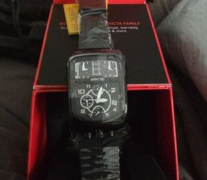 Invicta S1 Dual Shift Black Dial Watch with Bold Numerals